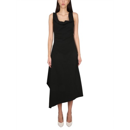 ASYMMETRICAL MIDI DRESS