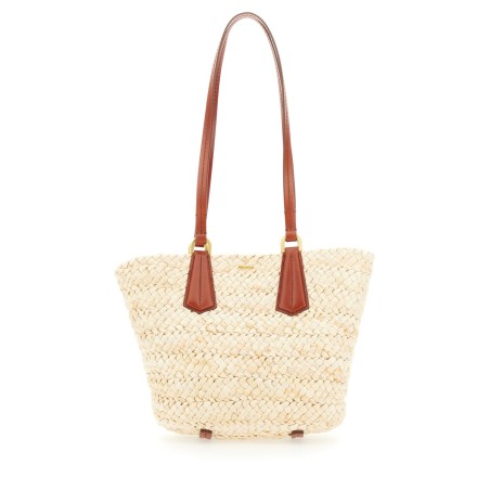 STRAW BUCKET BAG