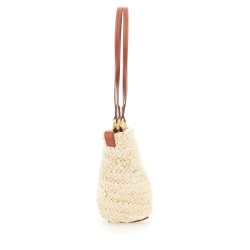 STRAW BUCKET BAG