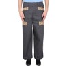 COTTON FABRIC PANTS WITH GG INSERTS