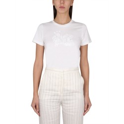 T-SHIRT WITH LOGO EMBROIDERY