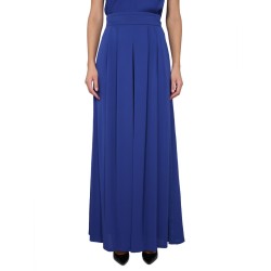 WIDE SILK TUXEDO PANTS