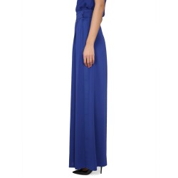 WIDE SILK TUXEDO PANTS