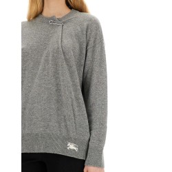 CASHMERE SWEATER WITH KILT PIN
