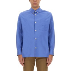 COTTON SHIRT WITH GUCCI EMBROIDERY