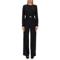 VISCOSE JUMPSUIT WITH BELT