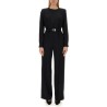 VISCOSE JUMPSUIT WITH BELT