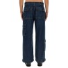 DENIM PANTS WITH GUCCI LABEL