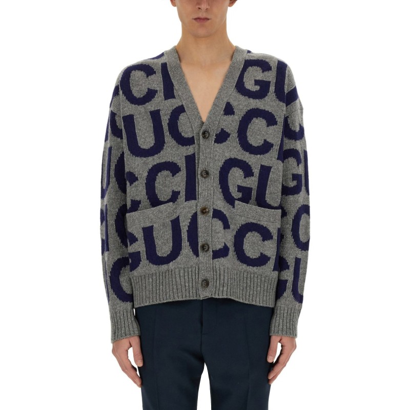 CARDIGAN WITH GUCCI INLAY