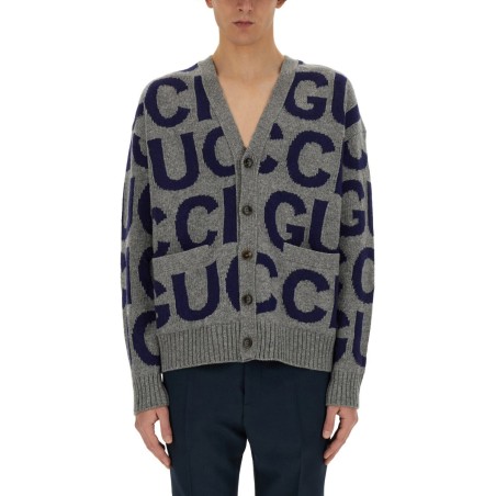 CARDIGAN WITH GUCCI INLAY