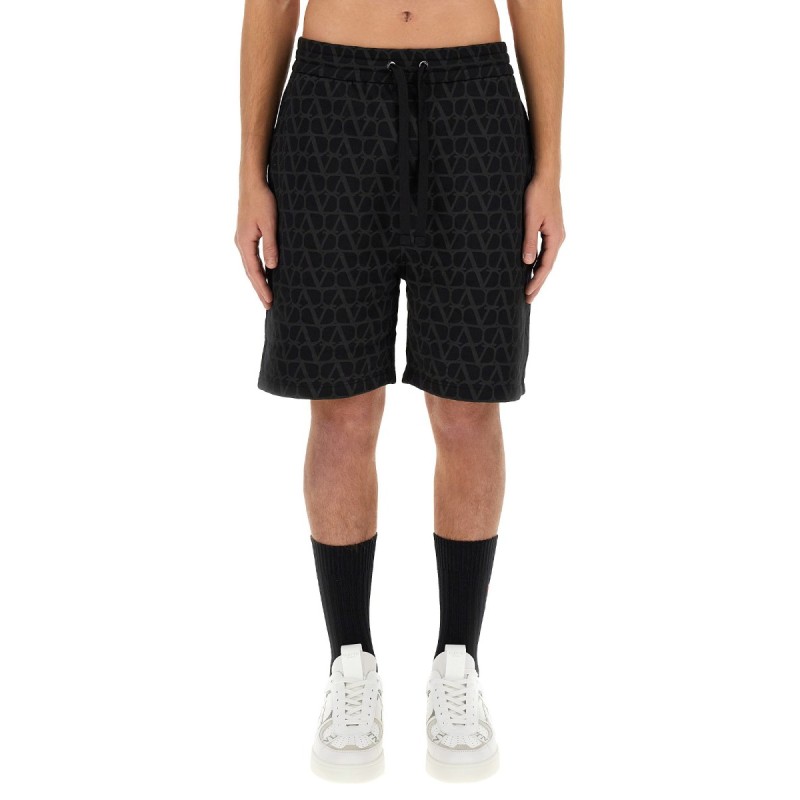 BERMUDA SHORTS WITH "TOILE ICONOGRAPHE" PRINT