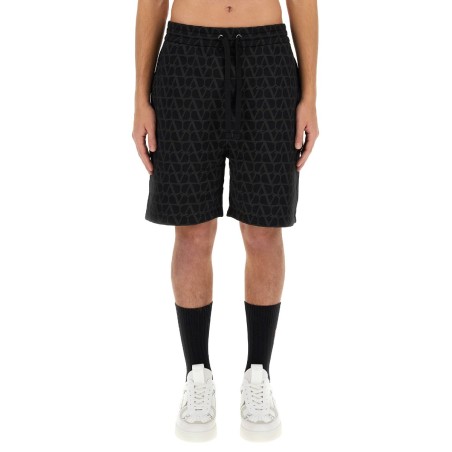 BERMUDA SHORTS WITH "TOILE ICONOGRAPHE" PRINT