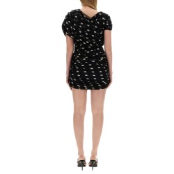 ASYMMETRICAL GATHERED DRESS