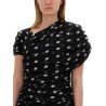 ASYMMETRICAL GATHERED DRESS