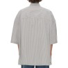 STRIPED OVERSHIRT WITH "BV" EMBROIDERY