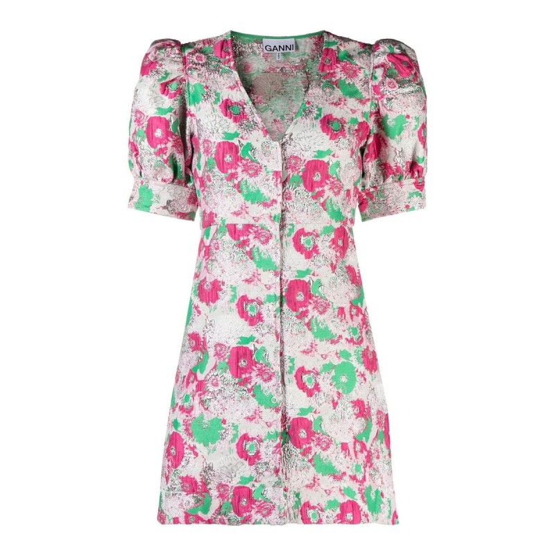 3D JACQUARD MINI DRESS