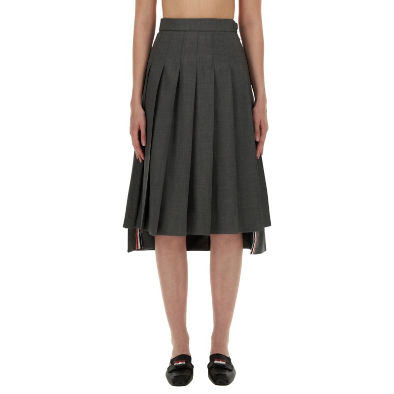 PLEATED MIDI SKIRT