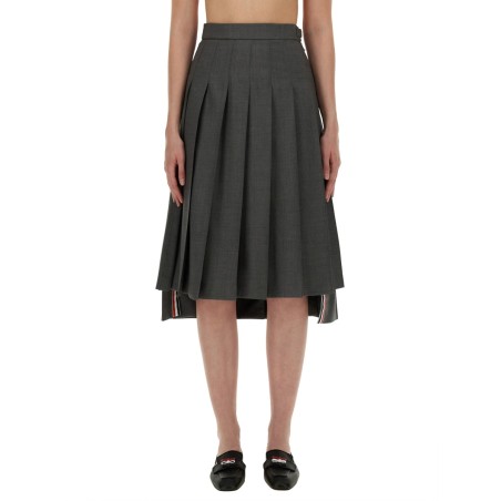 PLEATED MIDI SKIRT