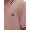 COTTON PIQUE POLO SHIRT WITH DOUBLE STRIPE