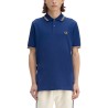 COTTON PIQUE POLO SHIRT WITH DOUBLE STRIPE