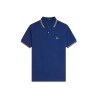 COTTON PIQUE POLO SHIRT WITH DOUBLE STRIPE