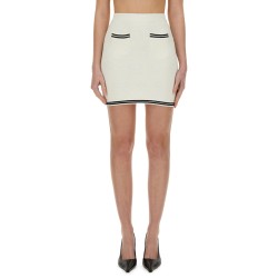 JACQUARD SKIRT WITH BOW