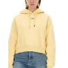 "THE SWEATSHIRT" WITH GROSGRAIN HOOD