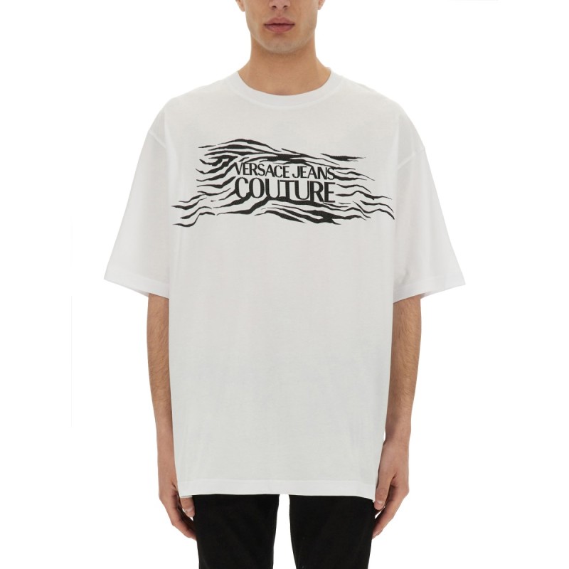 ZEBRA RHINESTONE LOGO T-SHIRT