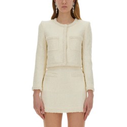 BOUCLE JACKET WITH PEARLS