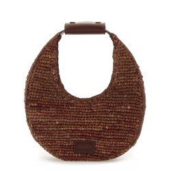 RAFFIA "MOON" BAG