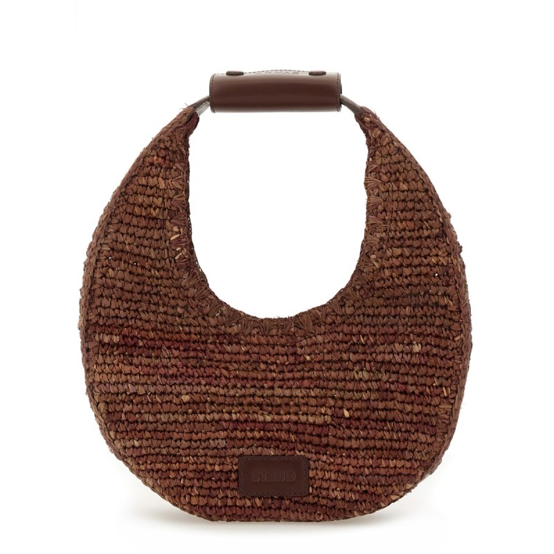 RAFFIA "MOON" BAG