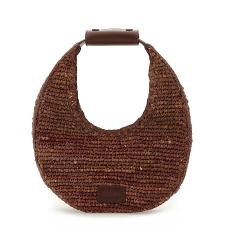 RAFFIA "MOON" BAG