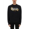 SWEATSHIRT WITH BAROQUE OUTLINE LOGO