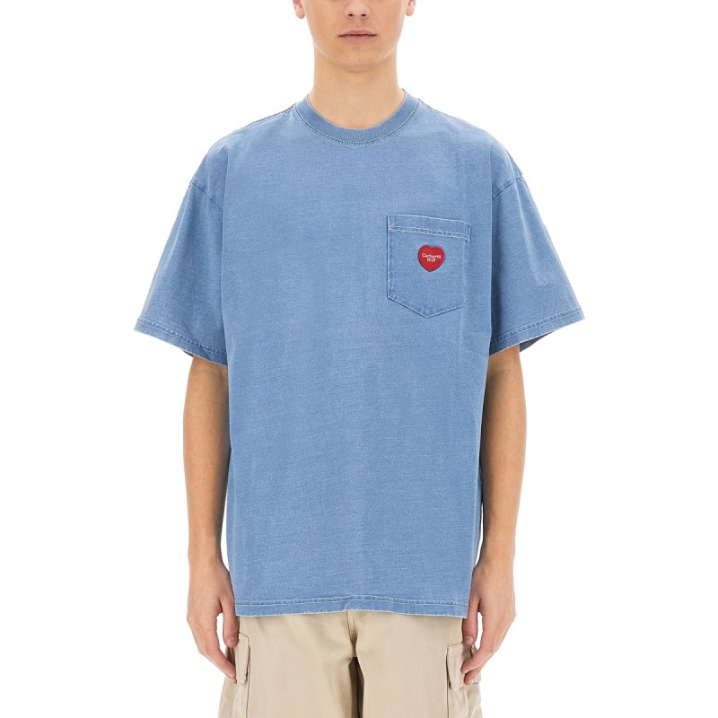 T-SHIRT WITH POCKET AND LOGO