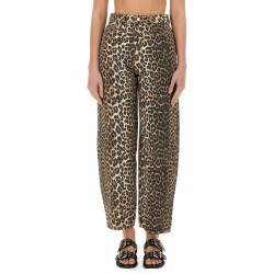 LEOPARD PRINT DENIM "STARY" JEANS