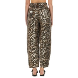 LEOPARD PRINT DENIM "STARY" JEANS