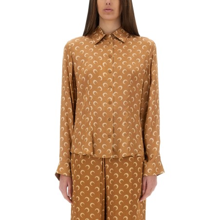"MOON" SATIN SHIRT