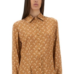 "MOON" SATIN SHIRT