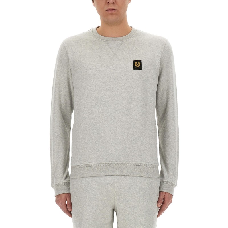 SWEATSHIRT WITH LOGO PATCH