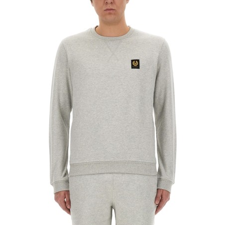 SWEATSHIRT WITH LOGO PATCH