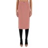 DG LOGO LONGUETTE PENCIL SKIRT
