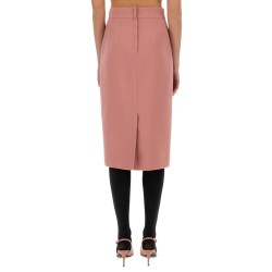 DG LOGO LONGUETTE PENCIL SKIRT