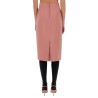 DG LOGO LONGUETTE PENCIL SKIRT