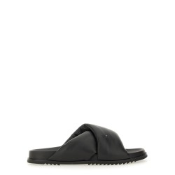 LEATHER SLIDE SANDAL