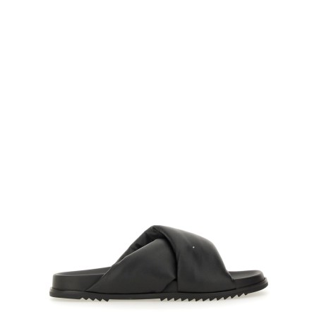 LEATHER SLIDE SANDAL