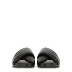 LEATHER SLIDE SANDAL