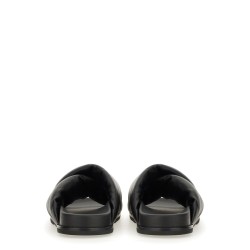 LEATHER SLIDE SANDAL