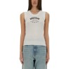 KNIT TOP WITH INLAY LOGO