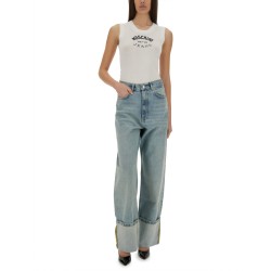 KNIT TOP WITH INLAY LOGO