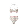 NYLON STRETCH ZIG ZAG LAMÉ BIKINI